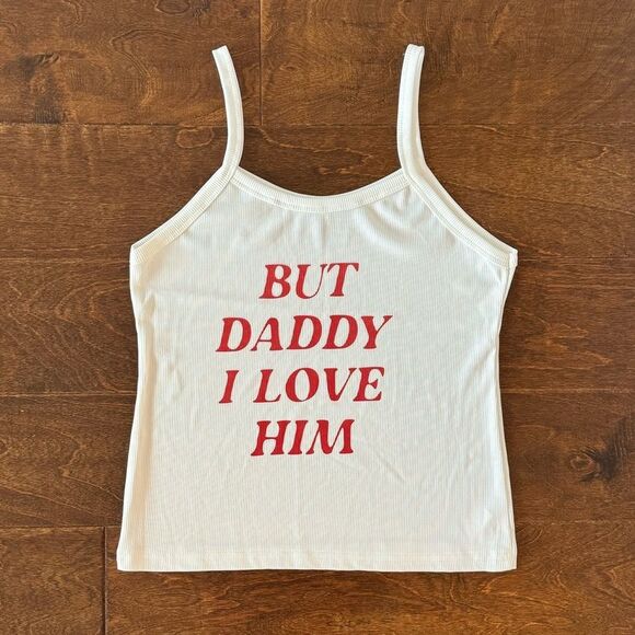 But Daddy I Love Him TTPD Tortured Poets Department Taylor Swift Tank Top Small - Picture 3 of 8